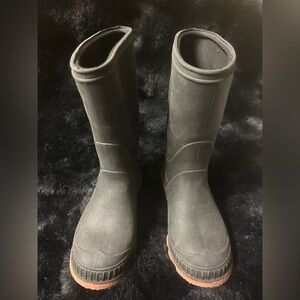 Black/Pink Rubber Boots